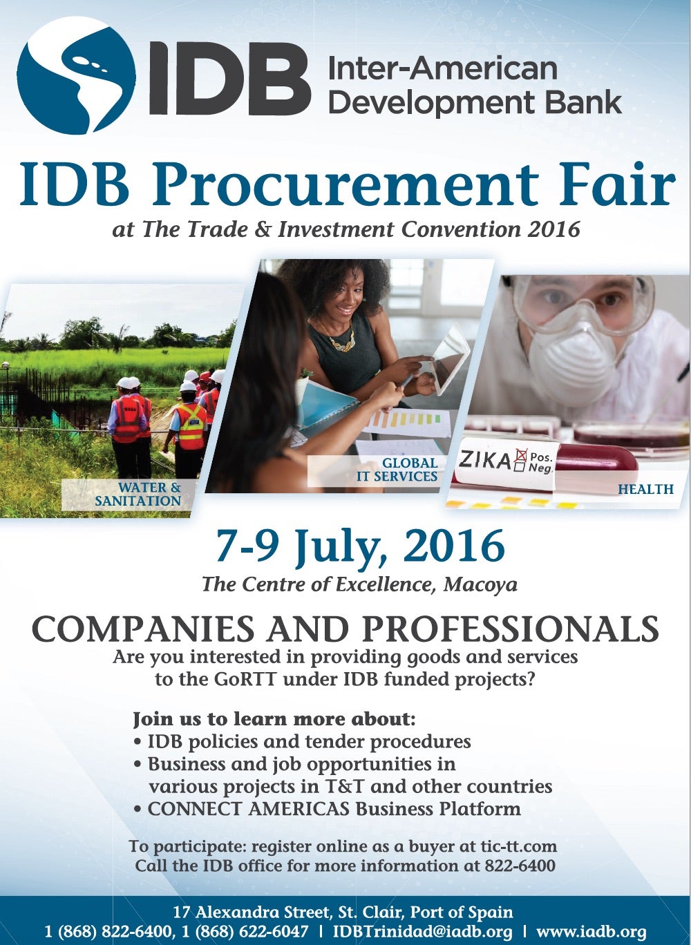 Do you want to learn more about business opportunities? Join us at the IDB  Procurement Fair! - Caribbean Development Trends