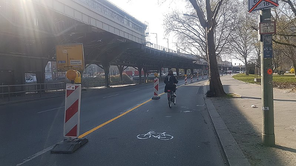New 2020 bike lines in Berlin