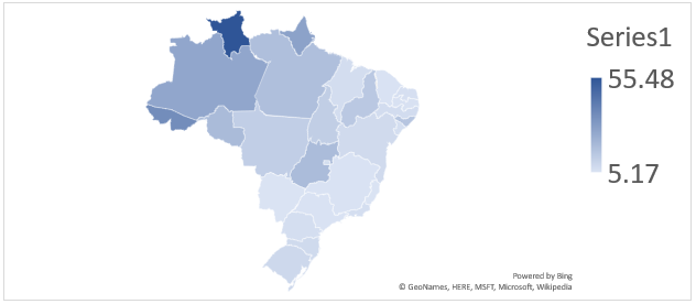 Quality Indicator for Energy Services in Brazil by State 