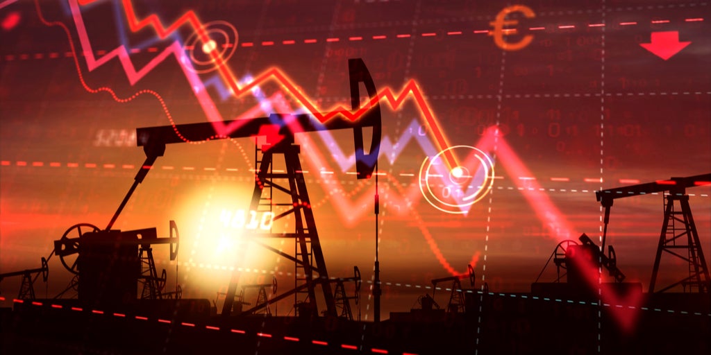 Crisis Petroleo-imagen gráfico en picada