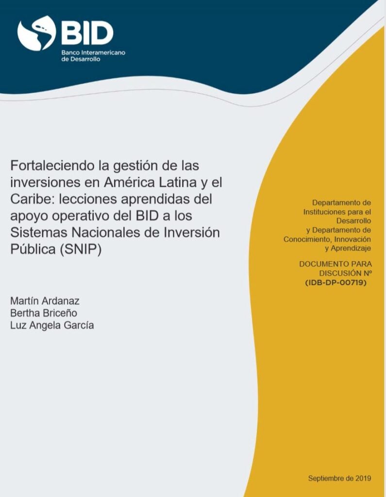 Lecciones aprendidas del fortalecimiento a las inversiones públicas en América Latina y el Caribe