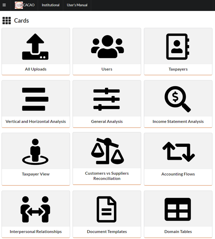 An Overview of CACAO’s Main Functionalities