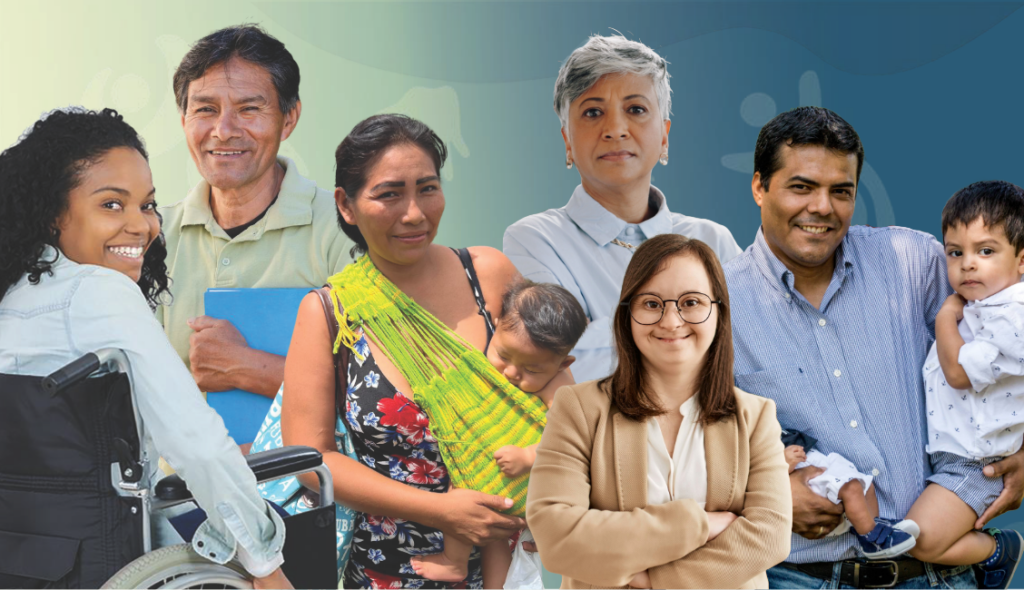 Imagen con diferentes drupos diversos representados