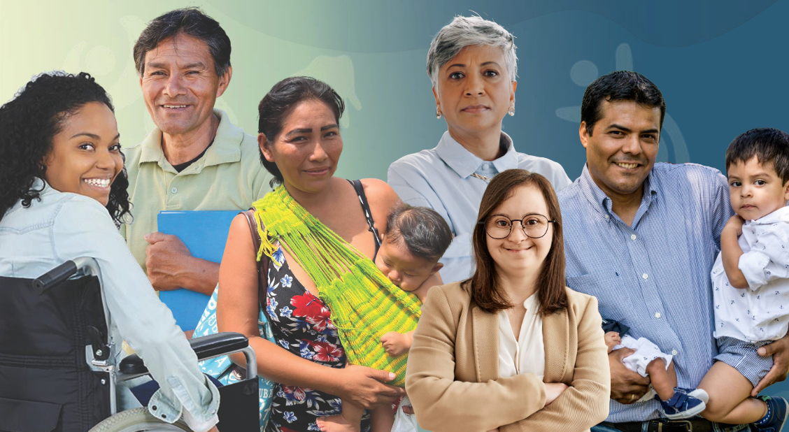 Imagen con diferentes drupos diversos representados