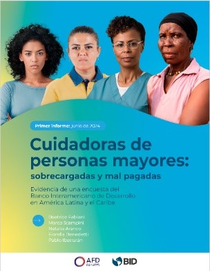 Portada de la publicación Cuidadoras de personas mayores